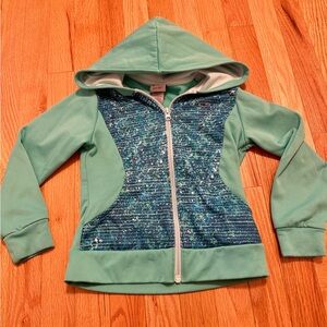 Champion Girls Teal and blue jacket with hood